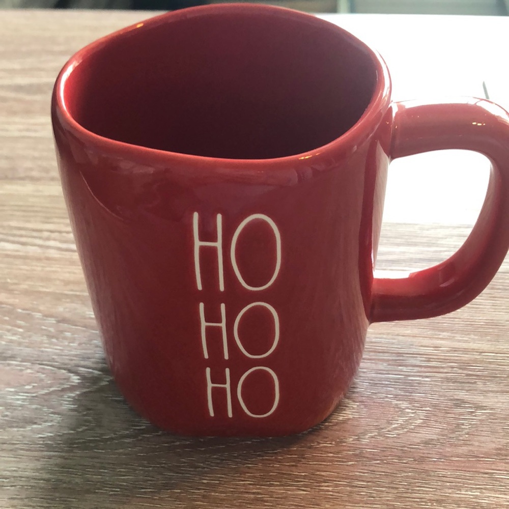 NWT Rae Dunn Red "HO HO HO" Mug - Picture 2 of 3